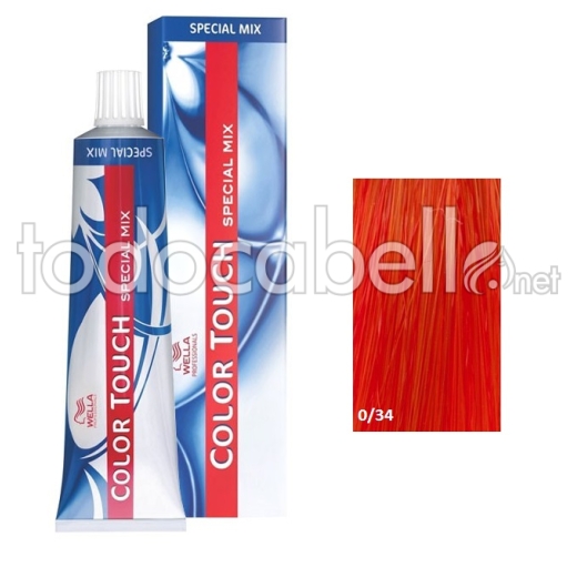 Wella Tinte Color Touch SPECIAL MIX 0/34 Oro Rojo 60ml