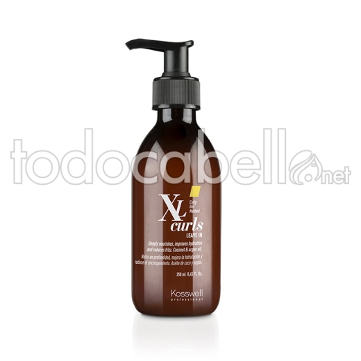 Kosswell XL Curls Leave In Cabello Rizado. Método Curly Girl 250ml