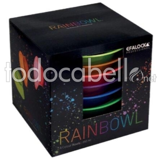 Efalock Rainbowl Set de 6 Bols para tinte