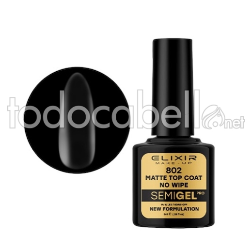 Elixir Make-Up SEMI GEL UV/LED Top Coat Matte 802 8ml