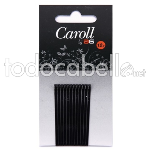 Asuer Caroll Horquilla Clip con bolita negro 6cm