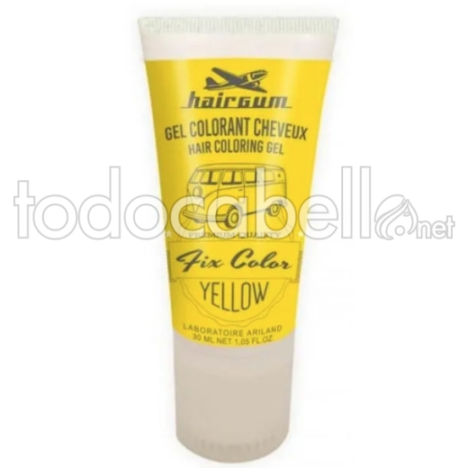 Hairgum Fix Color Amarillo Coloración en gel para el cabello 30ml