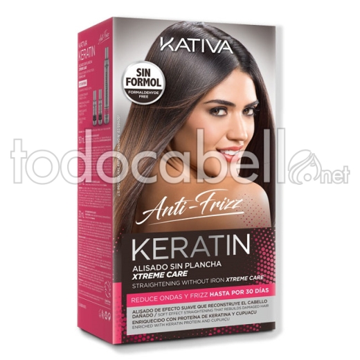 Kativa Keratin Kit de Alisado Reconstructor cabello dañado