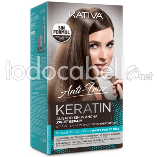 Kativa Keratin Kit de Alisado Reparador de puntas