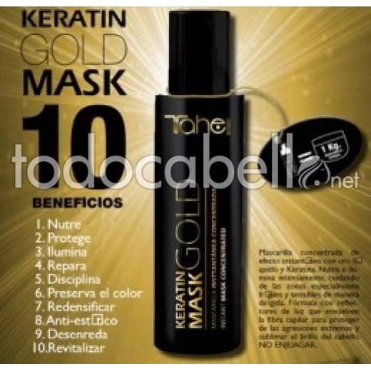 Tahe Keratin Gold Mask. Mascarilla 10 Beneficios 125ml