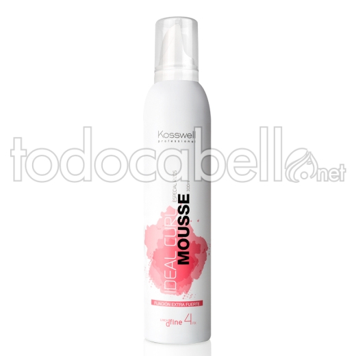 Kosswell Ideal Curl Mousse Extra fuerte Especial Rizos 300ml