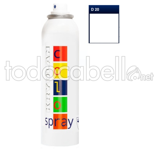 Kryolan Color Spray Fantasía D20 White 150ml