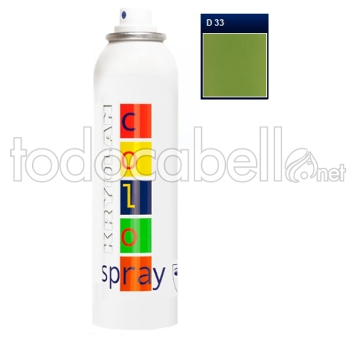 Kryolan Color Spray Fantasía D33 Green 150ml