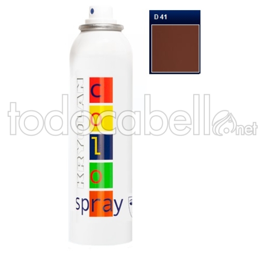 Kryolan Color Spray Fantasía D41 Opaque Brown 150ml