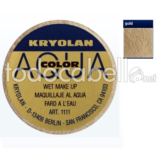 Kryolan Aquacolor 8ml Gold Maquillaje al agua y corporal