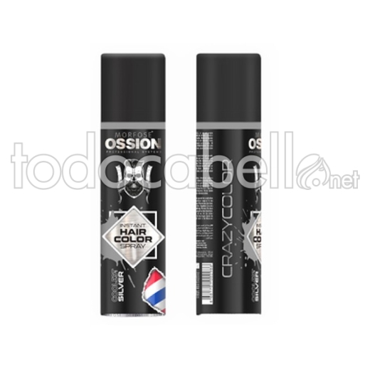 Ossion Instant Hair Color Spray Coolest Silver 150ml