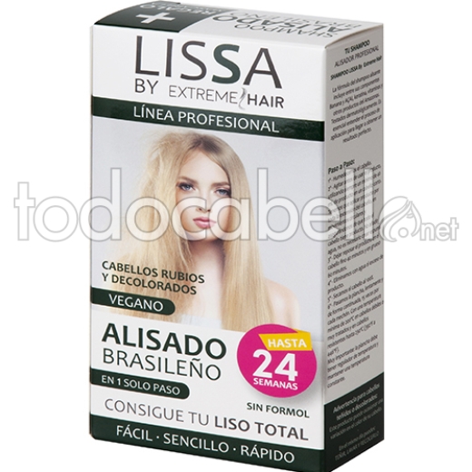 Lissa by Extreme Hair Nanoplastia Alisado Brasileño Vegano para Cabellos Rubios