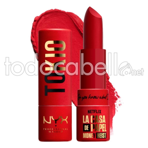 Nyx Professional Make Up La Casa De Papel Lipstick ref rebel Red