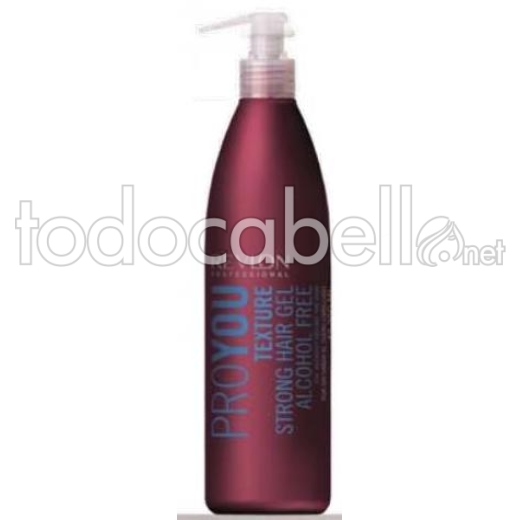 Revlon Proyou Texture Strong Hair Gel. Gel extremo sin alcohol 350ml.