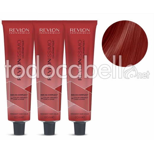 Revlon PACK 3 TINTES Revlonissimo Colorsmetique 66.60 C5 Rojo Intenso 60ml.