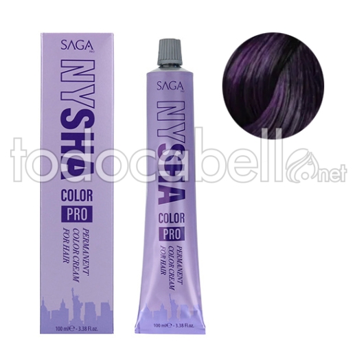 Saga Nysha Color Pro 100 Ml Color 5.20 Castaño Claro Irisado