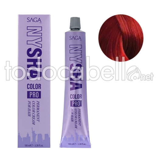 Saga Nysha Color Pro 100 Ml Color 7.66 Rubio Rojo Intenso