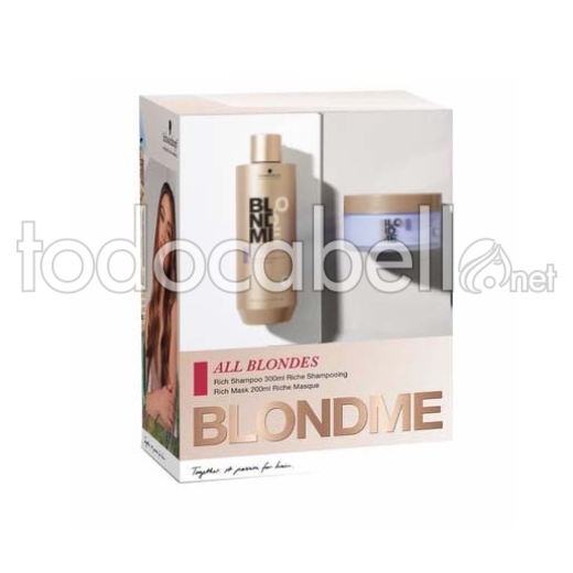 Schwarzkopf Pack Cool Blondes Neutralizing Champú 300ml+ Mask 200ml
