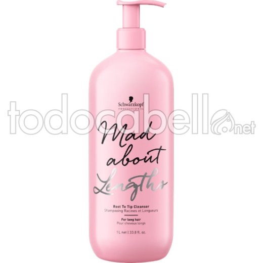 Schwarzkopf Mad About Lengths Root to Tip. Champú para cabello largo 1000ml