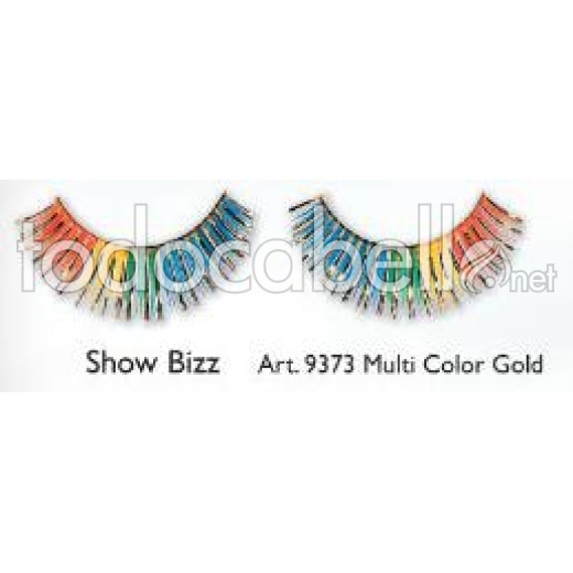 Kryolan Show Bizz Eyelashes. Pestañas Postizas  ref: Multi Color Gold 9373