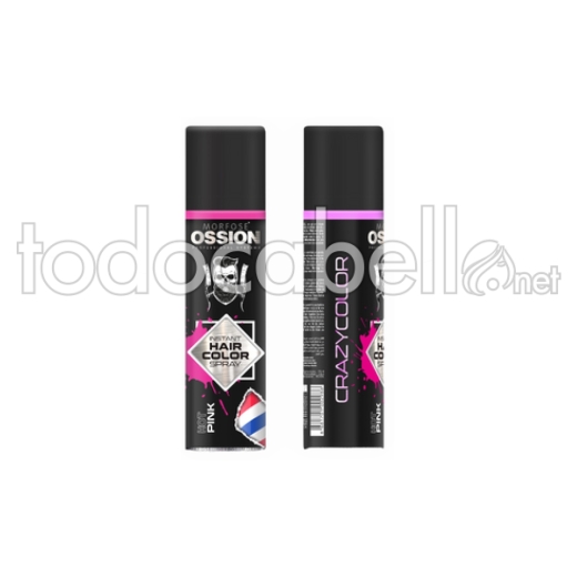 Ossion Instant Hair Color Spray Dust Pink 150ml