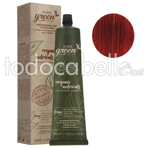 Pure Green Tinte 100ml Color 7.660 Rojo Vivo