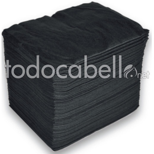 Toallas Desechables negras celulosa 40x80cm Paquete 100uds