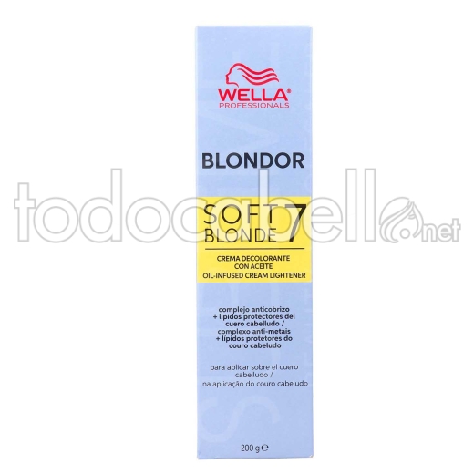 Wella Blondor Soft Blonde Crema de decolorante 200gr