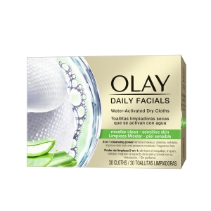 Olay Cleanse Daily Facials Micellar Toallitas Secas Piel Seca 30uds