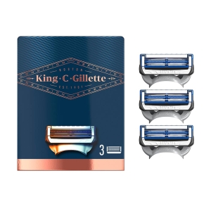 Gillette Gillette King Neck Razor Blades X 3 Cartridges