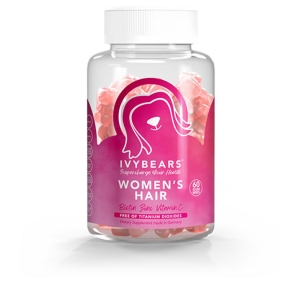 Ivybears Women's Hair 60 Gummies Suplemento vitamínico 150g
