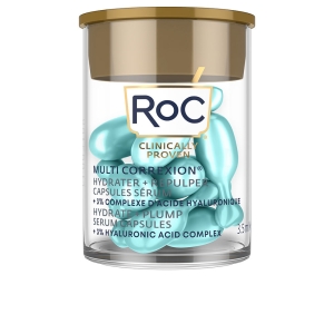 Roc Hydrate + Plump Cápsulas Serum Noche Con ácido Hialurónico 10 U