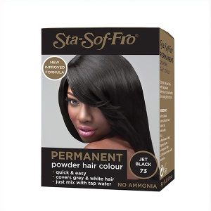 Sta-sof-fro Permanente Powder Hair Color Black 8g