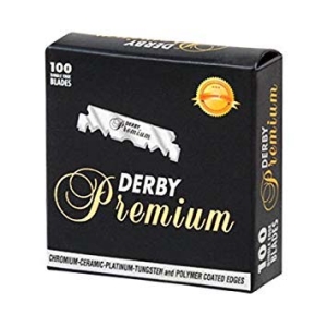 Derby Premium recambio cuchilla de afeitar partida (100 unidades)