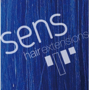 Extensiones Queratina plana 55cm  color Azul. Paquete 25uds