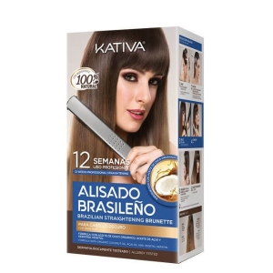 Kativa ALISADO BRASILEÑO KIT para cabellos oscuros