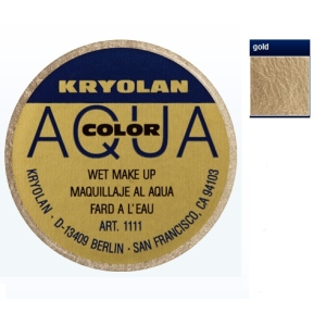 Kryolan Aquacolor 8ml Gold Maquillaje al agua y corporal