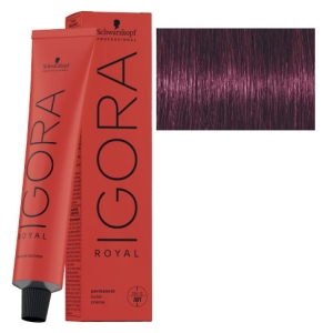 Schwarzkopf Tinte Igora Royal 6-99 Rubio Oscuro Violeta Extra  60g + Oxigenada en promoción