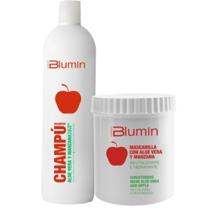 Blumin Pack Aloe Vera y Manzana Mascarilla 700ml + Champú 1000ml