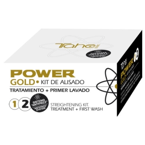 Tahe Power Gold. Kit de alisado capilar (Tratamiento + primer lavado)