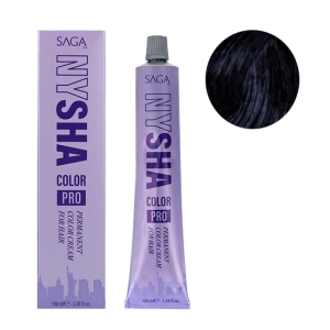 Saga Nysha Color Pro 100 Ml Color 1.10 Negro Azulado