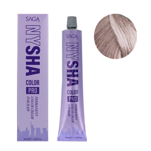 Saga Nysha Color Pro 100 Ml Color 12.021 Superaclarante Rubio Perla Ceniza