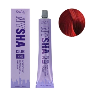 Saga Nysha Color Pro 100 Ml Color 7.66 Rubio Rojo Intenso