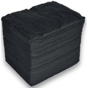Toallas Desechables negras celulosa 40x80cm Paquete 100uds