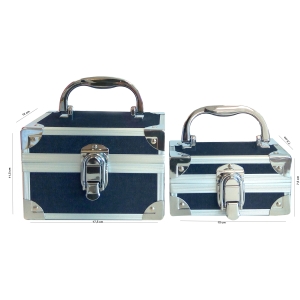 Winsor Set dos maletines aluminio y tela vaquera