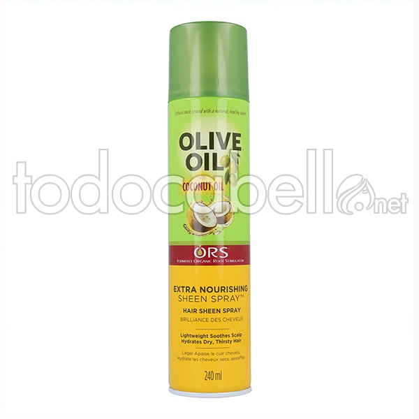  ORS - Spray de brillo nutritivo de aceite de oliva infundido  con aceite de coco, 11.7 onzas (paquete de 3) : Todo lo demás