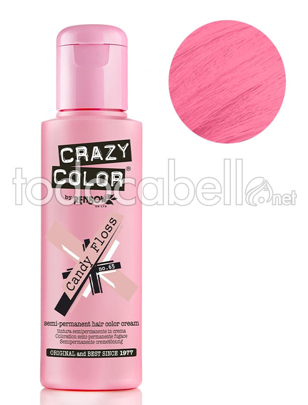 Crazy Color Candy Floss 100ml - Crema Colorante Rosa Intenso - Tamburrino  1963