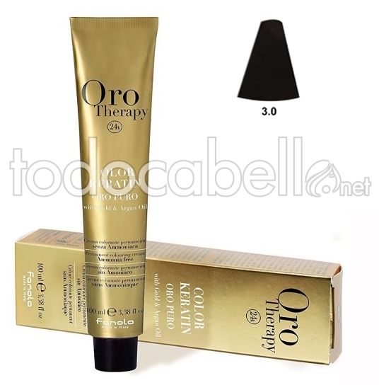 Fanola Tinte Oro Therapy 3.0 Castaño Oscuro 100ml